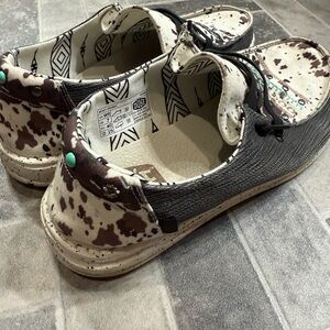 Women cow print hey dudes